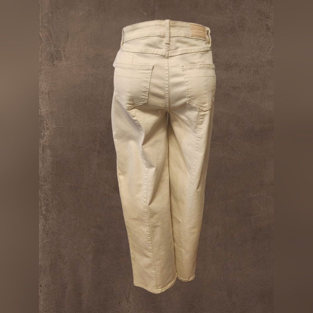 Marc New York Beige High Rise Wide Leg Jeans NWT Size 4 (A1) - Picture 3 of 11